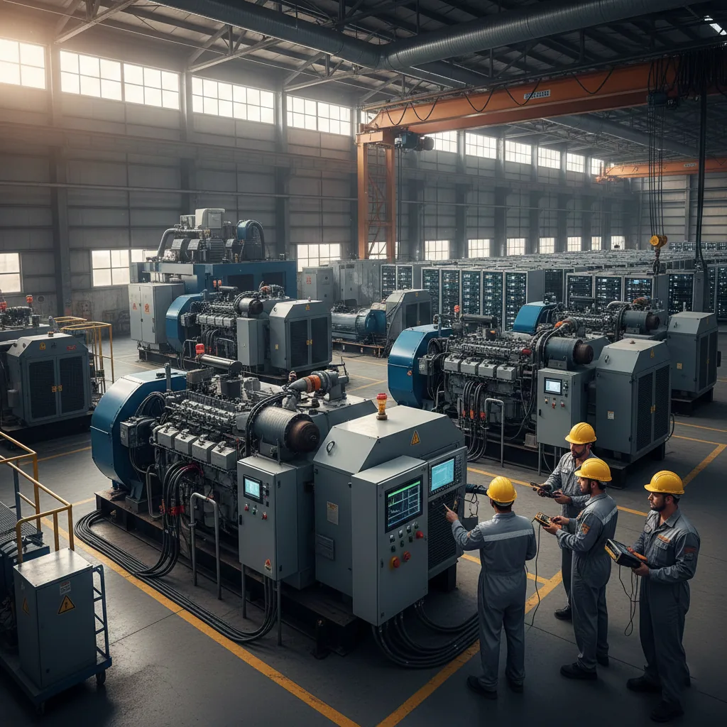 Диагностика газопоршневой установки и генератора